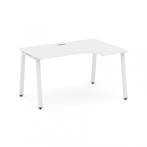 Style Project Стол рабочий эргоном. SN-6A.SPA-012(R) Тиквуд Светлый/Металл Антрацит 1580*700/980*750 фото 16