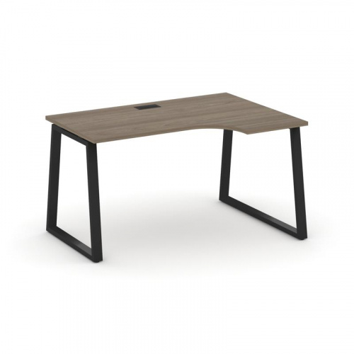 Style Project Стол рабочий эргоном. SN-6T1.SPA-022(R) Акация Лорка/Металл Антрацит/Заглушка Пластик фото 7