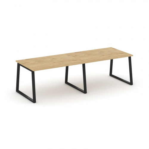 Style Project Стол переговорный SN-6T1.SPRG-014.3 Акация Лорка/Металл Антрацит 3160*980*750