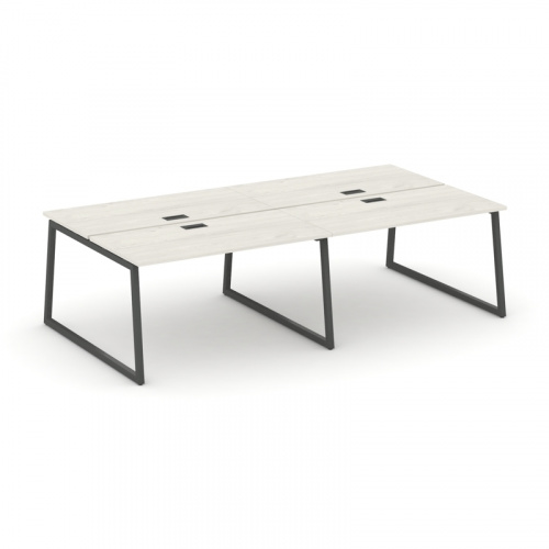 Style Project Рабочая станция 2-х сторон. SN-4T1.DRS-034 Акация Лорка/Металл Антрацит/Заглушка Пласт фото 9