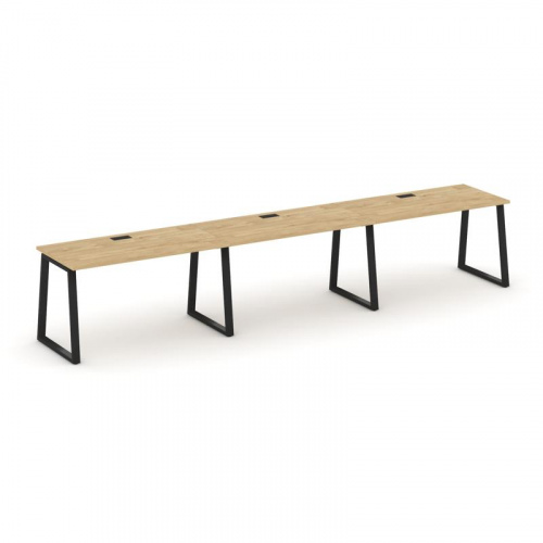 Style Project Рабочая станция 1 сторон. SN-6T1.ORS-044 Акация Лорка/Металл Антрацит/Заглушка Пластик