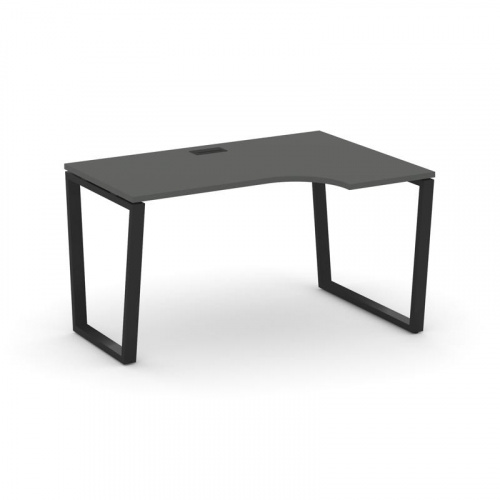 Style Project Стол рабочий эргоном. SN-6T2.SPA-022(R) Акация Лорка/Металл Антрацит/Заглушка Пластик фото 9