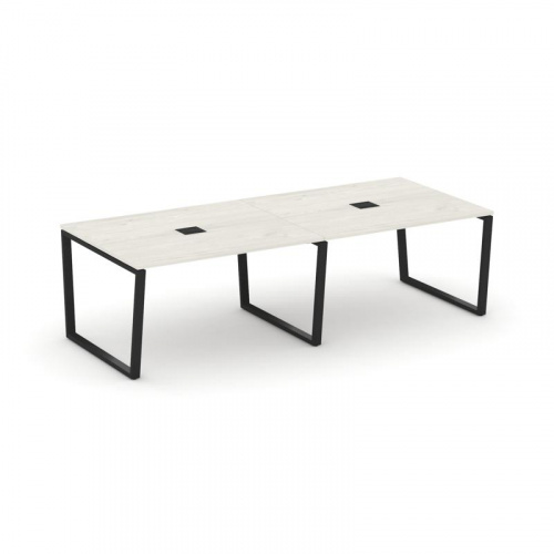 Style Project Стол переговорный SN-6T2.SPRG-043 Акация Лорка/Металл Антрацит/Заглушка Металл Антраци фото 7