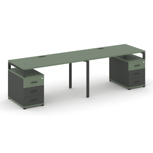 Бенч-система на 2 места с 2 опорными тумбами Concept CN.ORS-320 фото 2