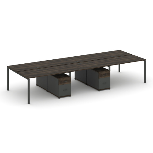 Бенч-система на 6 мест с 2 опорными тумбами Concept CN.DRS-348 фото 3