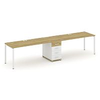 Бенч-система на 2 места с 1 опорной тумбой Concept CN.ORS-404