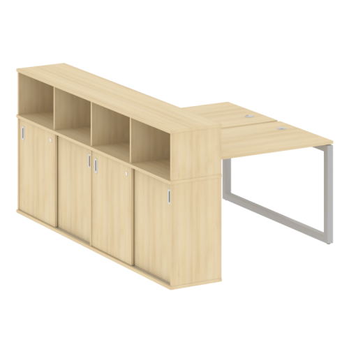 Бенч-система с шкафом-купе на О-обр. м/к Metal System Quattro 50БО.РС-СШК-4.2 фото 4