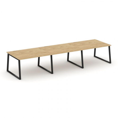 Style Project Стол переговорный SN-6T1.SPRG-054.3 Акация Лорка/Металл Антрацит 4740*1180*750