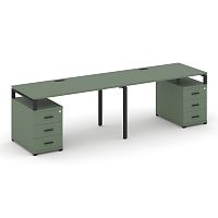 Бенч-система на 2 места с 2 опорными тумбами Concept CN.ORS-318