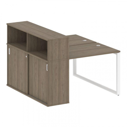 Бенч-система с шкафом-купе на О-обр. м/к Metal System БО.РС-СШК-2.1