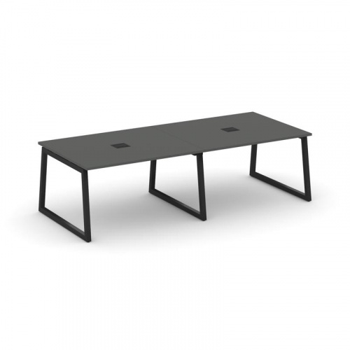 Style Project Стол переговорный SN-5T1.SPRG-044 Акация Лорка/Металл Антрацит/Заглушка Металл Антраци фото 8