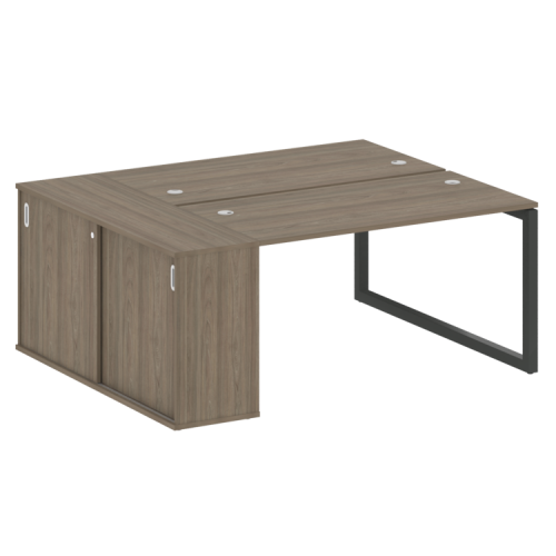 Бенч-система с шкафом-купе на О-обр. м/к Metal System Quattro 50БО.РС-СШК-1.3