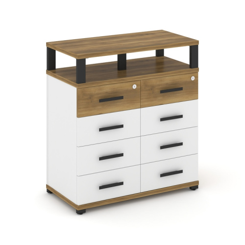 Тумба приставная c 8 ящиками и надставкой Concept CN.TSP-015 B