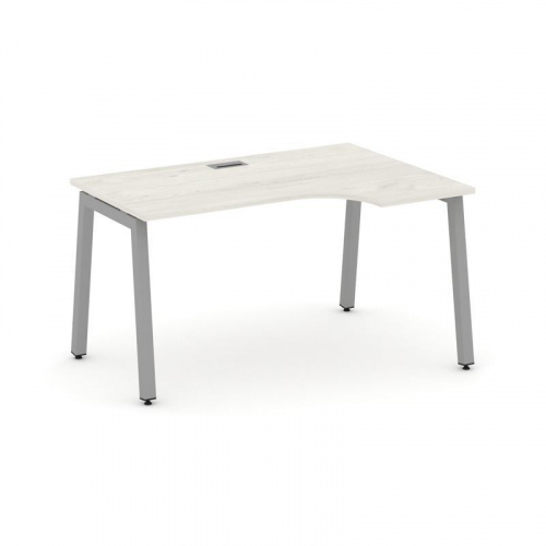 Style Project Стол рабочий эргоном. SN-5A.SPA-022(R) Дуб Наварра/Металл Антрацит 1580*800/980*750 фото 8