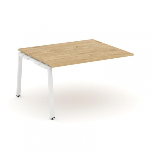 Style Project Проходной наб. элем. перег. стола SN-6A.NSPRG-033.3 Дуб Наварра/Металл Белый 1380*1180 фото 16