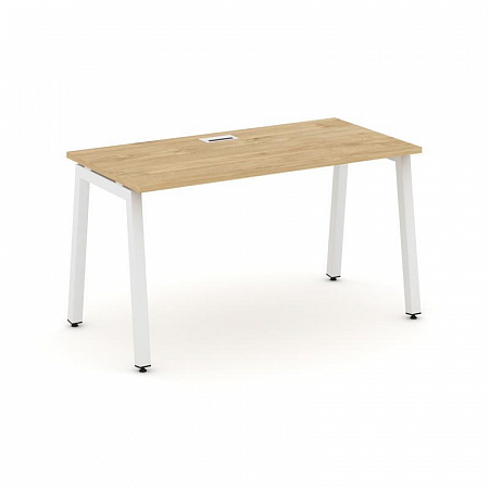 Style Project Стол письменный SN-5A.SP-021 Тиквуд Светлый/Металл Белый 980*800*750