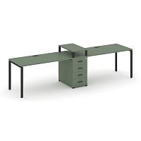 Бенч-система на 2 места с 1 опорной тумбой Concept CN.ORS-419