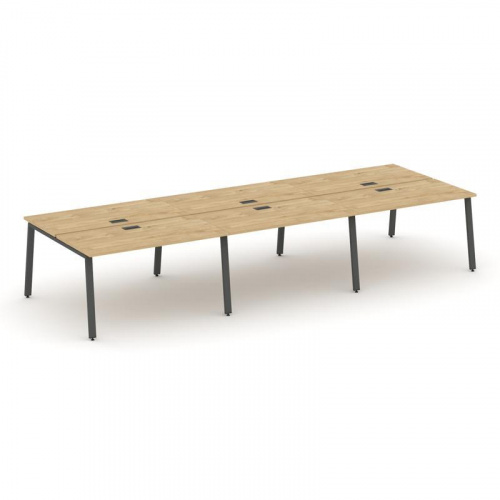 Style Project Рабочая станция 2-х сторон. SN-6A.DRS-063 Дуб Наварра/Металл Белый 4140*1232*750 фото 21