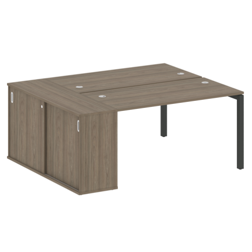 Бенч-система с шкафом-купе на П-обр. м/к Metal System Quattro 50БП.РС-СШК-1.3 Бенч-система с шкафом-купе на П-обр. м/к Metal System Quattro 50БП.РС-СШК-1.3