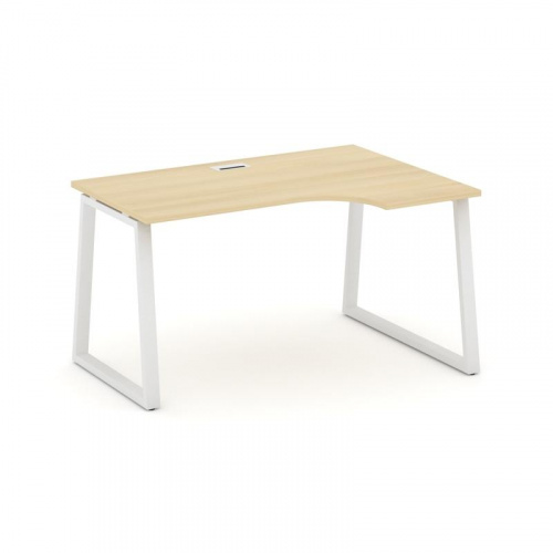 Style Project Стол рабочий эргоном. SN-6T1.SPA-022(R) Акация Лорка/Металл Антрацит/Заглушка Пластик фото 21