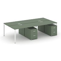 Бенч-система на 4 места с 2 опорными тумбами Concept CN.DRS-324