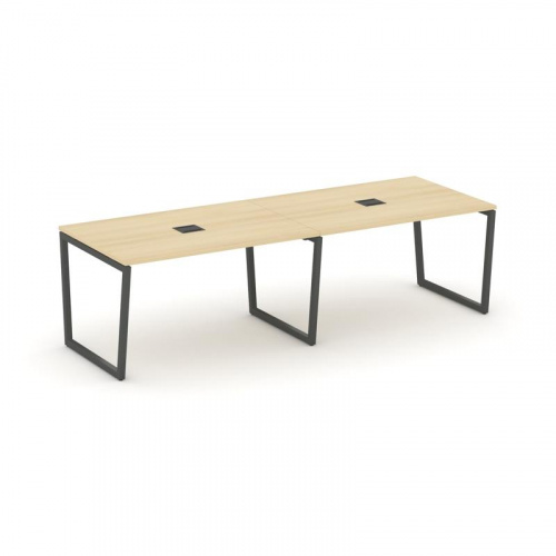 Style Project Стол переговорный SN-4T2.SPRG-012 Акация Лорка/Металл Антрацит/Заглушка Металл Антраци фото 28