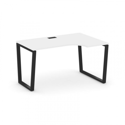 Style Project Стол рабочий эргоном. SN-6T2.SPA-022(R) Акация Лорка/Металл Антрацит/Заглушка Пластик фото 6