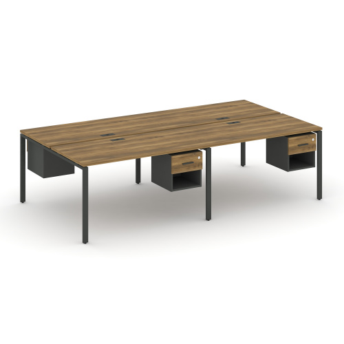 Бенч-система на 4 места с подвесными тумбами Concept CN.DRS-139