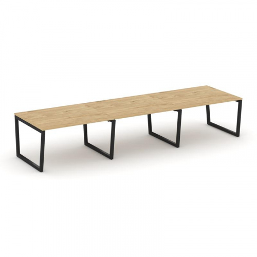 Style Project Стол переговорный SN-5T2.SPRG-052.3 Акация Лорка/Металл Антрацит 3540*1180*750