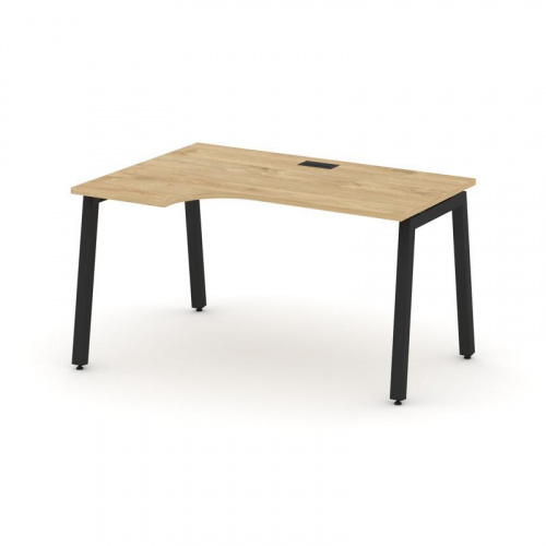 Style Project Стол рабочий эргоном. SN-5A.SPA-002(L) Дуб Табак/Металл Антрацит 1580*600/980*750 фото 8