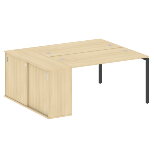 Бенч-система с шкафом-купе на П-обр. м/к Metal System Quattro 40БП.РС-СШК-1.3 фото 15