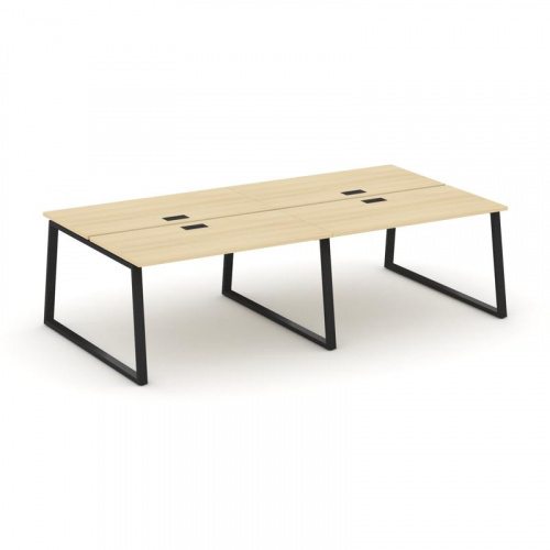 Style Project Рабочая станция 2-х сторон. SN-6T1.DRS-051 Акация Лорка/Металл Антрацит/Заглушка Пласт фото 6