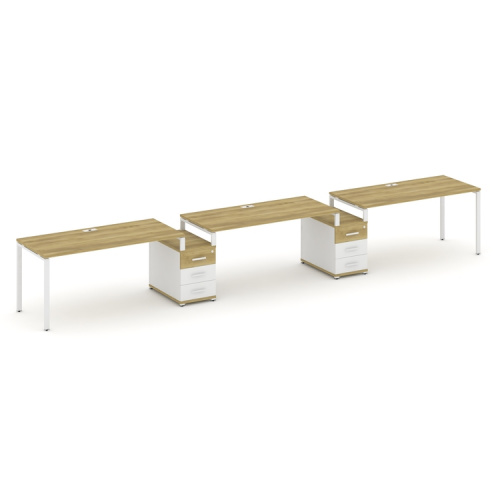 Бенч-система на 3 места с 2 опорными тумбами Concept CN.ORS-328 фото 11