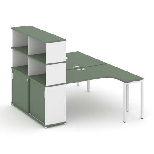 Бенч-система с опорным шкафом-купе с надставкой Concept CN.DSA-222 фото 5