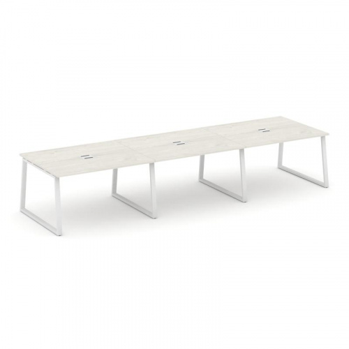 Style Project Стол переговорный SN-6T1.SPRG-054 Акация Лорка/Металл Антрацит/Заглушка Металл Антраци фото 14