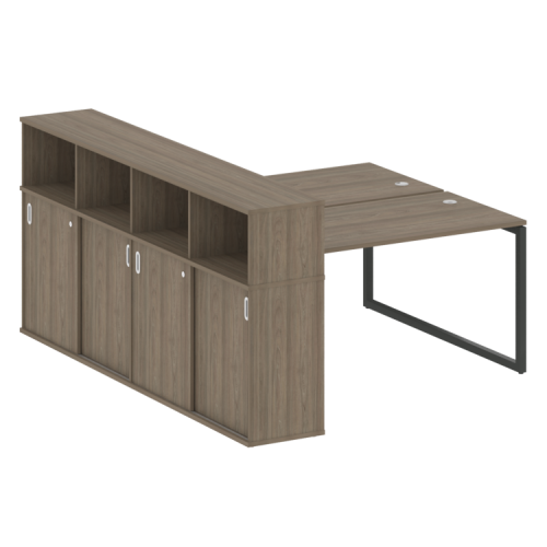 Бенч-система с шкафом-купе на О-обр. м/к Metal System Quattro 40БО.РС-СШК-4.3 фото 2