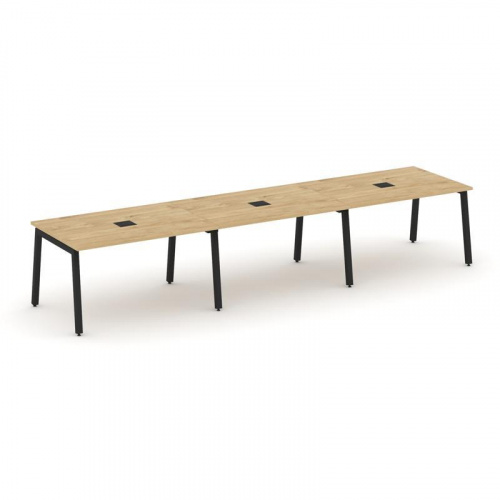 Style Project Стол переговорный SN-5A.SPRG-024 Вяз Благородный/Металл Антрацит 4740*980*750 фото 6