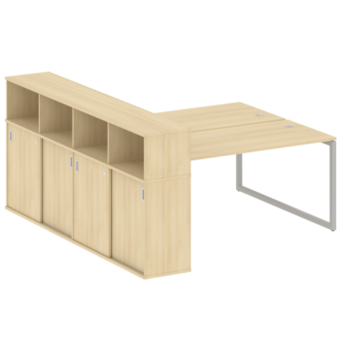 Бенч-система с шкафом-купе на О-обр. м/к Metal System Quattro 40БО.РС-СШК-4.4 фото 8