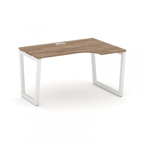 Style Project Стол рабочий эргоном. SN-5T2.SPA-012(R) Акация Лорка/Металл Антрацит/Заглушка Пластик фото 11