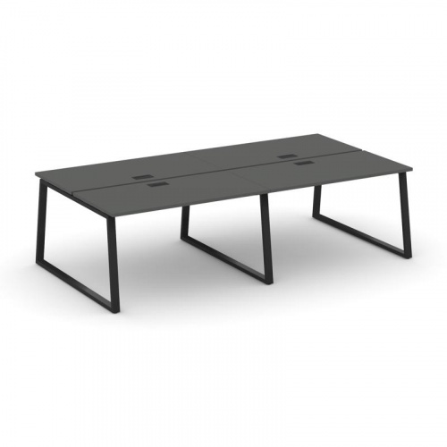 Style Project Рабочая станция 2-х сторон. SN-6T1.DRS-051 Акация Лорка/Металл Антрацит/Заглушка Пласт фото 4