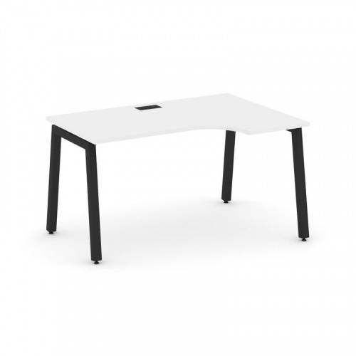 Style Project Стол рабочий эргоном. SN-5A.SPA-022(R) Дуб Наварра/Металл Антрацит 1580*800/980*750 фото 6