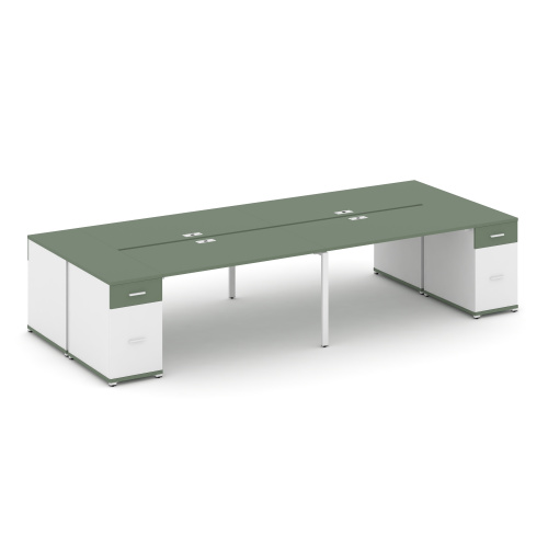 Бенч-система на 4 места с 2 опорными тумбами Concept CN.DRS-432 фото 5