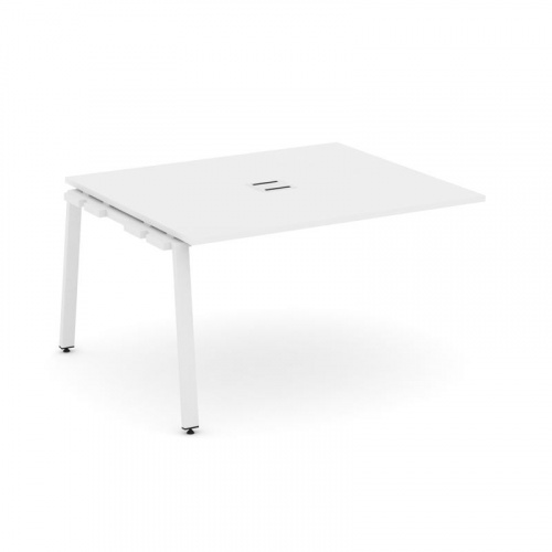 Style Project Проходной наб. элем. перег. стола SN-6A.NSPRG-033 Дуб Наварра/Металл Белый 1380*1180*7 фото 24