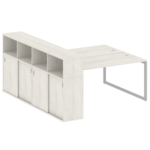 Бенч-система с шкафом-купе на О-обр. м/к Metal System Quattro 40БО.РС-СШК-4.4 фото 9