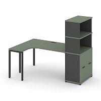 Стол эргономичный с опорным распашным шкафом Concept CN.SA-215(L)