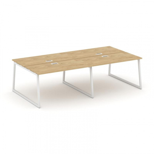 Style Project Рабочая станция 2-х сторон. SN-4T1.DRS-034 Акация Лорка/Металл Антрацит/Заглушка Пласт фото 3