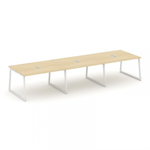 Style Project Стол переговорный SN-4T1.SPRG-052 Акация Лорка/Металл Антрацит/Заглушка Металл Антраци фото 22