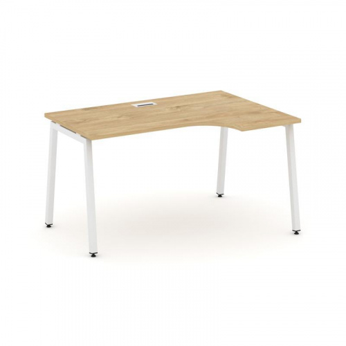 Style Project Стол рабочий эргоном. SN-4A.SPA-012(R) Дуб Табак/Металл Антрацит 1580*700/980*750 фото 20