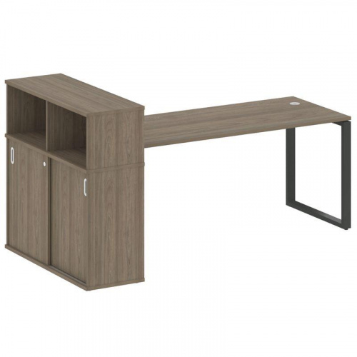 Стол письменный с шкафом-купе на О-обр. м/к Metal System БО.РС-СШК-3.5 фото 2