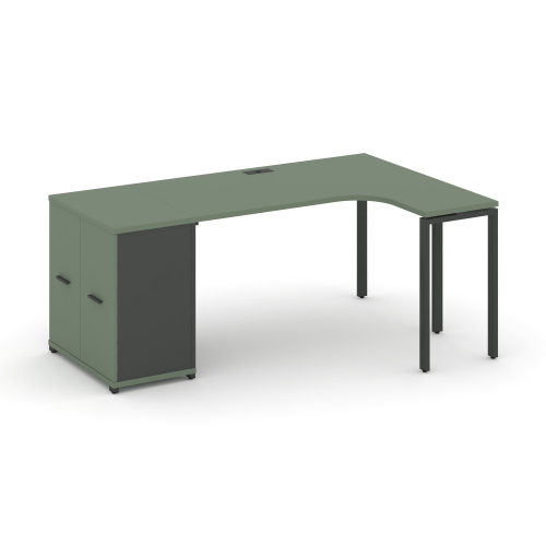 Стол эргономичный с опорным распашным шкафом Concept CN.SA-210(R)